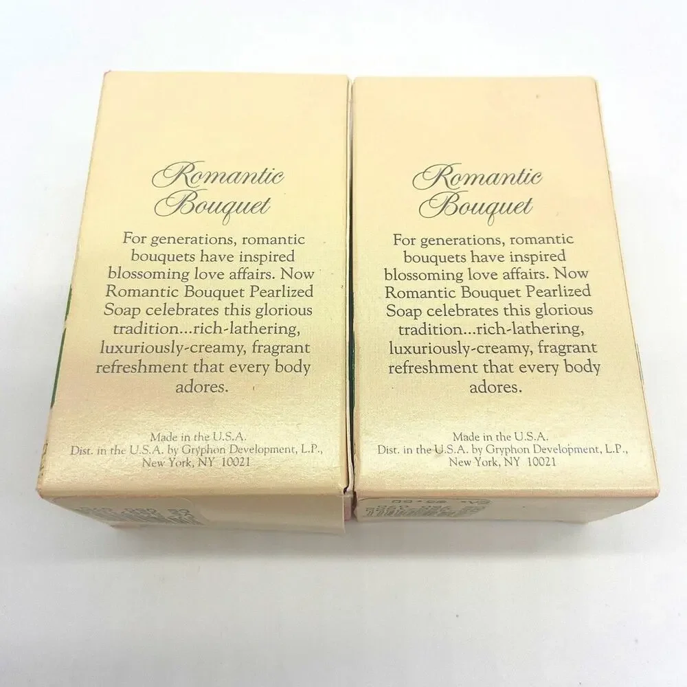 Vtg (2) Victoria's Secret Wild English Garden~Romantic Boutique~soap bar 3.5 oz